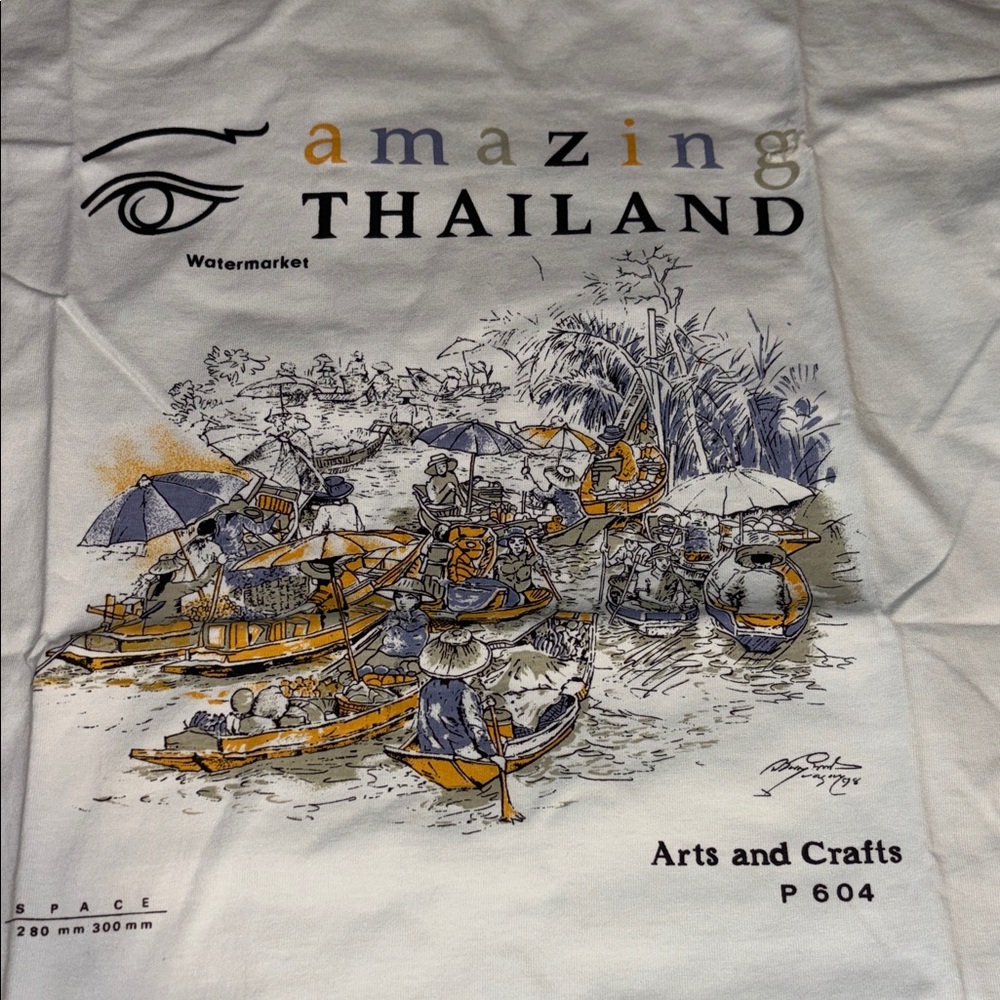 Travel adult shirt Amazing Thailand Graphic T-Shirt Watermarket scene